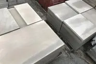 Industrial concrete slabs arranged neatly