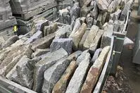 Stone slabs in storage
