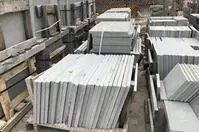 Industrial stone slabs on pallets