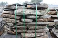 Stones secured with green bands