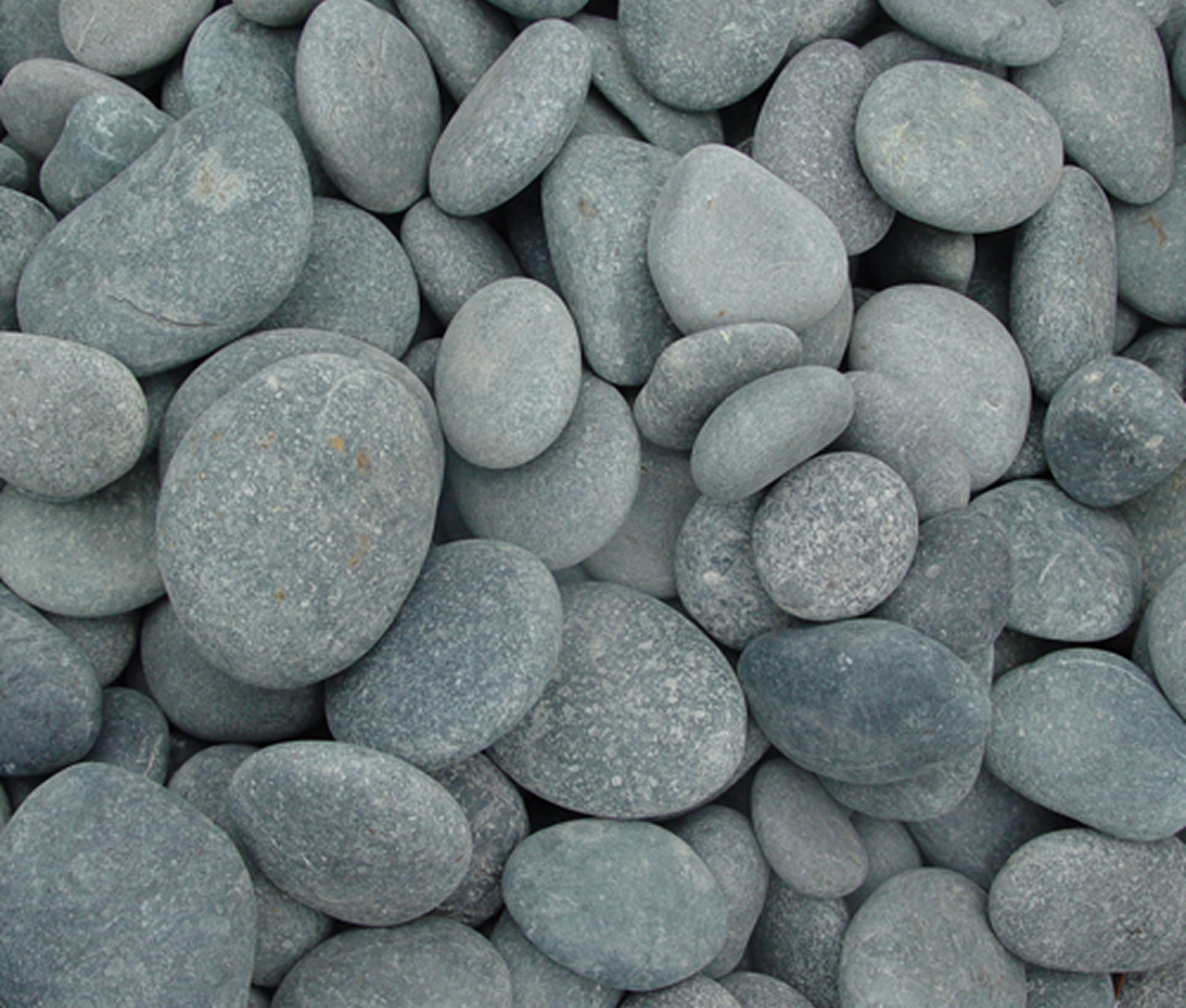 Smooth gray pebbles background