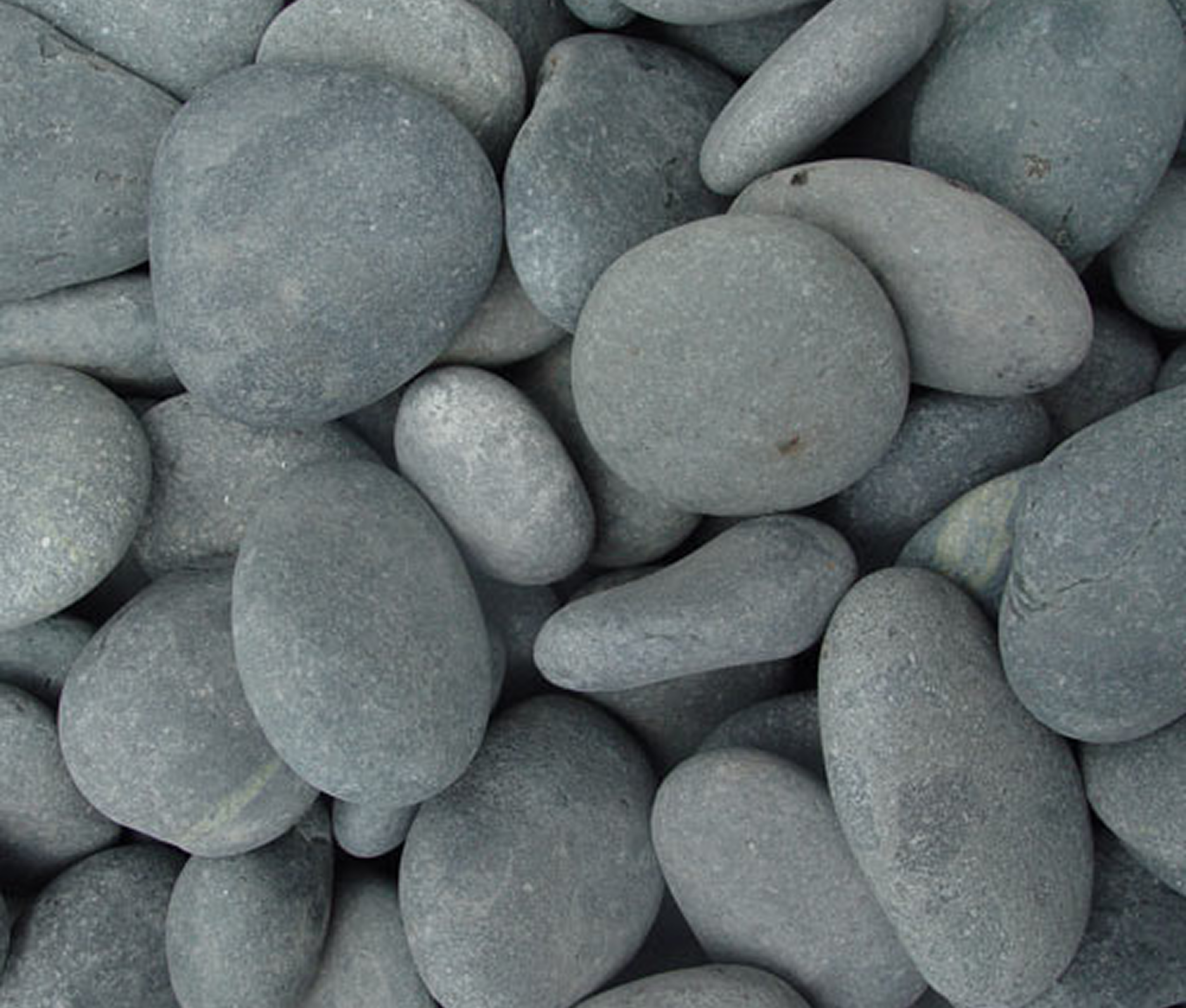 Pile of rounded river stones