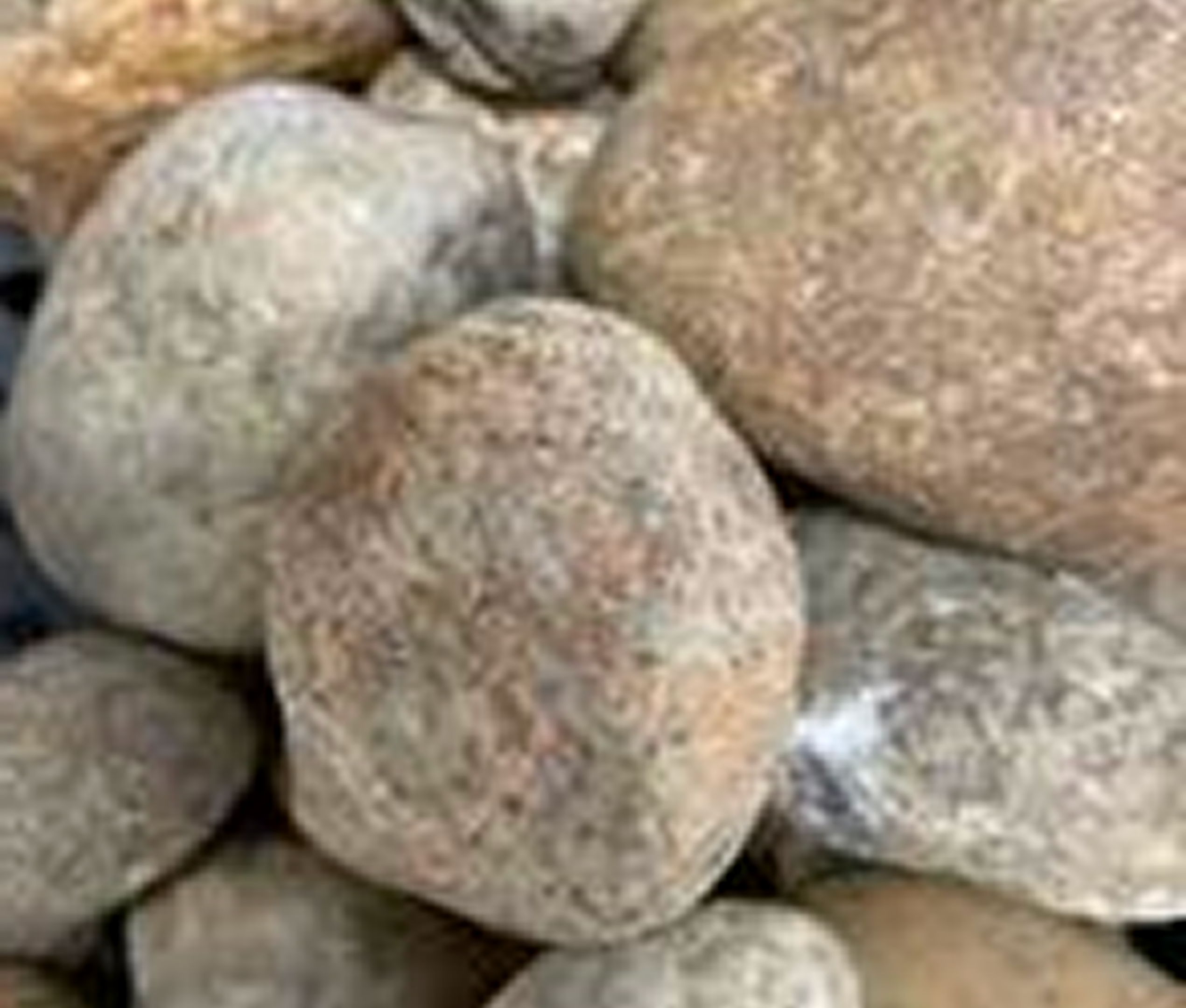 Natural pebbles grouped together