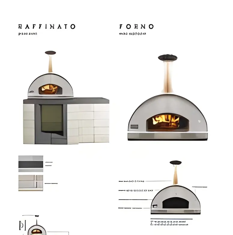 Modern pizza oven blueprint