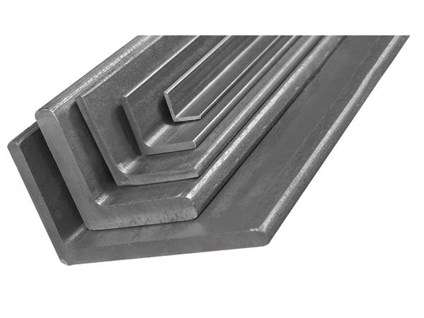 Metal angle bars in different sizes