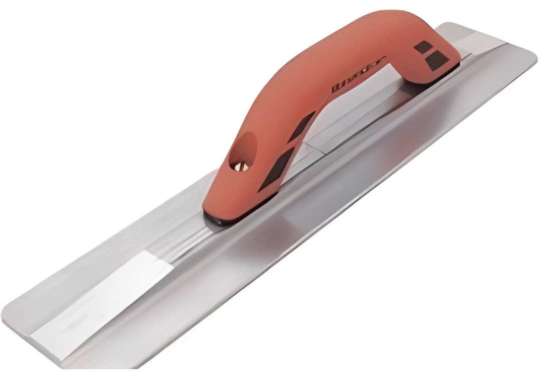 Metal trowel with ergonomic grip