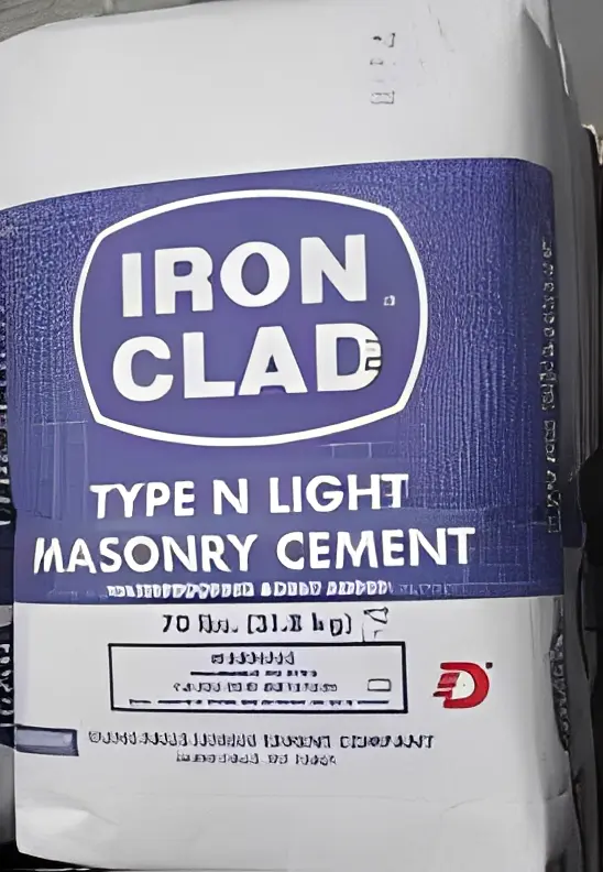 Iron Clad masonry cement bag