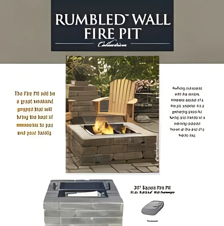 Modern patio fire pit setup