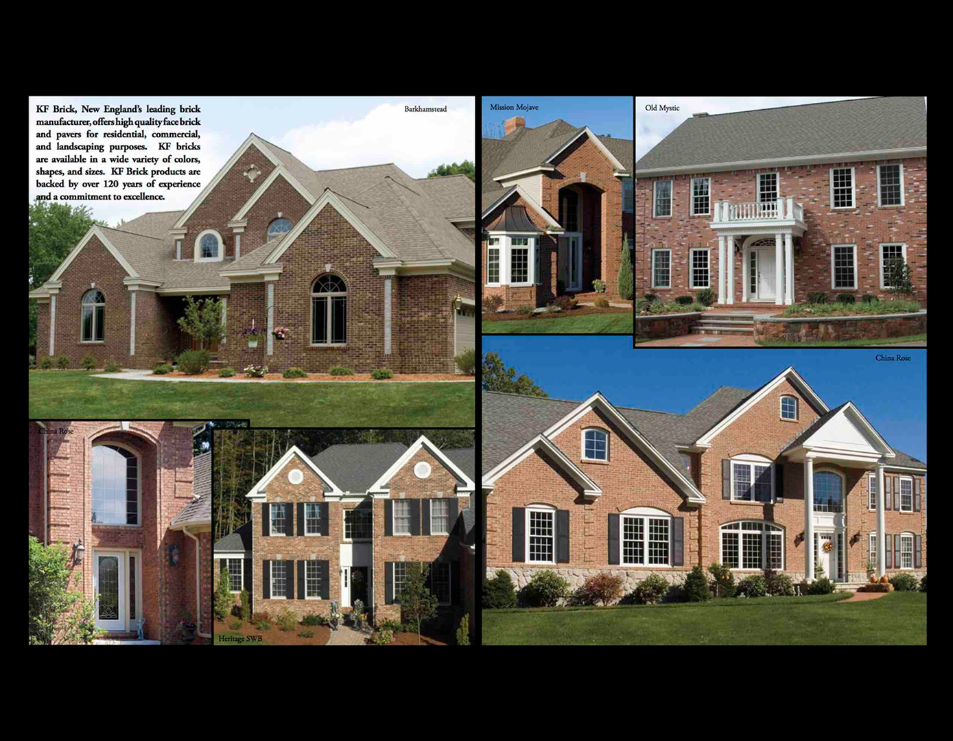 Elegant brick homes in different layouts