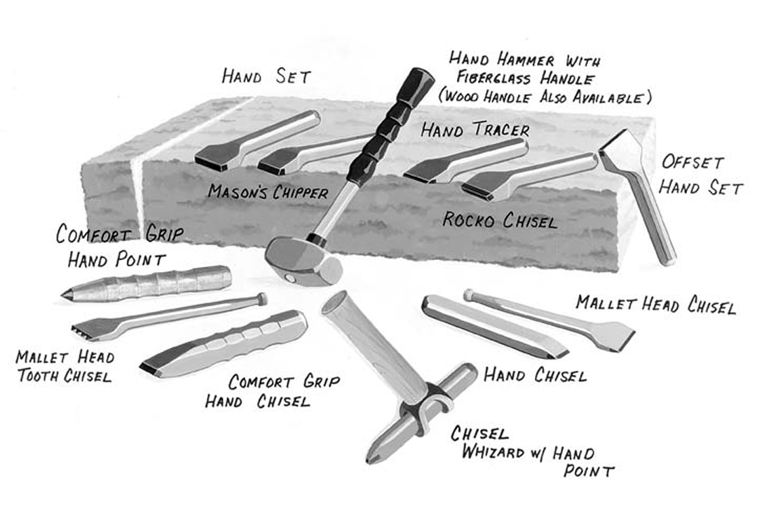 Hand tools for masonry work