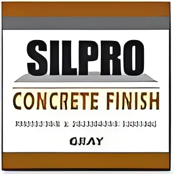 SILPRO concrete finish label design