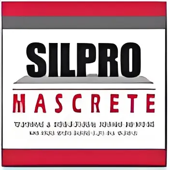 Construction product logo with red accents