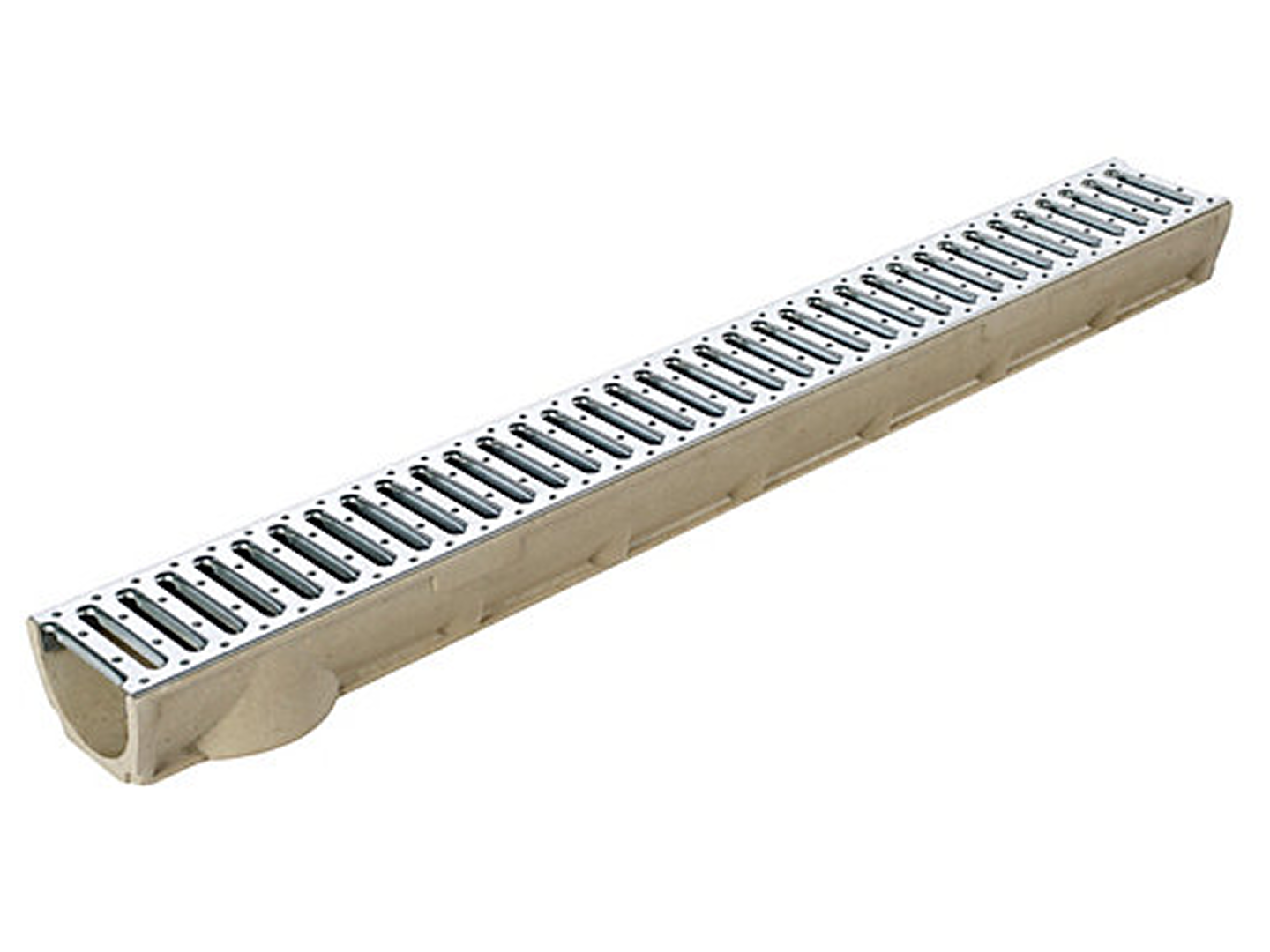 Long drainage channel system