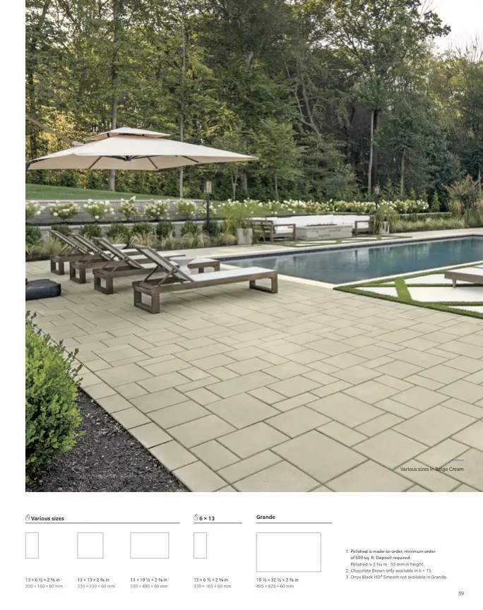 Backyard pool with lounge chairs and umbrella