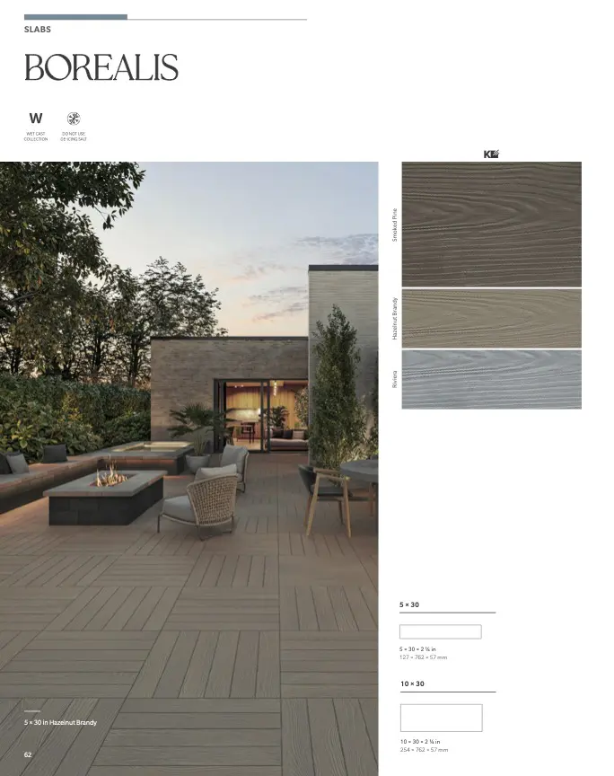 Modern outdoor patio deck with fire pit